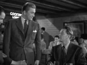 Kirk Douglas and Robert Mitchum