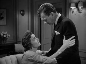 Joseph Cotten and Jean Peters in A Blueprint for Murder