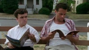 The Station Agent 2003 Peter Dinklage and Bobby Cannavale